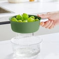 thumbnail image 4 of TIMIFIS Omelette Nonstick Pan Double Layer Strainer Basket with Water Release Ergonomic Grip Versatile for Kitchen Use Rinse and Serve Produce Vegetables Kitchen Gadgets, 4 of 6