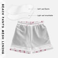 thumbnail image 3 of FORMRS Boys Swim Trunks Quick Dry Mesh Lining Beach Boardshorts, Sizes XS-XL, Pink Polka Dots, 3 of 7