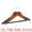 Gray, variant on Unique Bargains 2 Pcs Wood Non-Slip Hangers with Clips for Clothing and Pants Natural