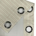 thumbnail image 5 of Ambesonne Geometric Grommet Curtain, Vertical Ornaments, 50" x 63", Cream and Pale Pink, 5 of 6