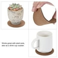 thumbnail image 4 of Uxcell 4" 6" 8" 10" Round Plant Coasters Felt Pad Mat, Brown + Gray 16in1 Set, 4 of 6