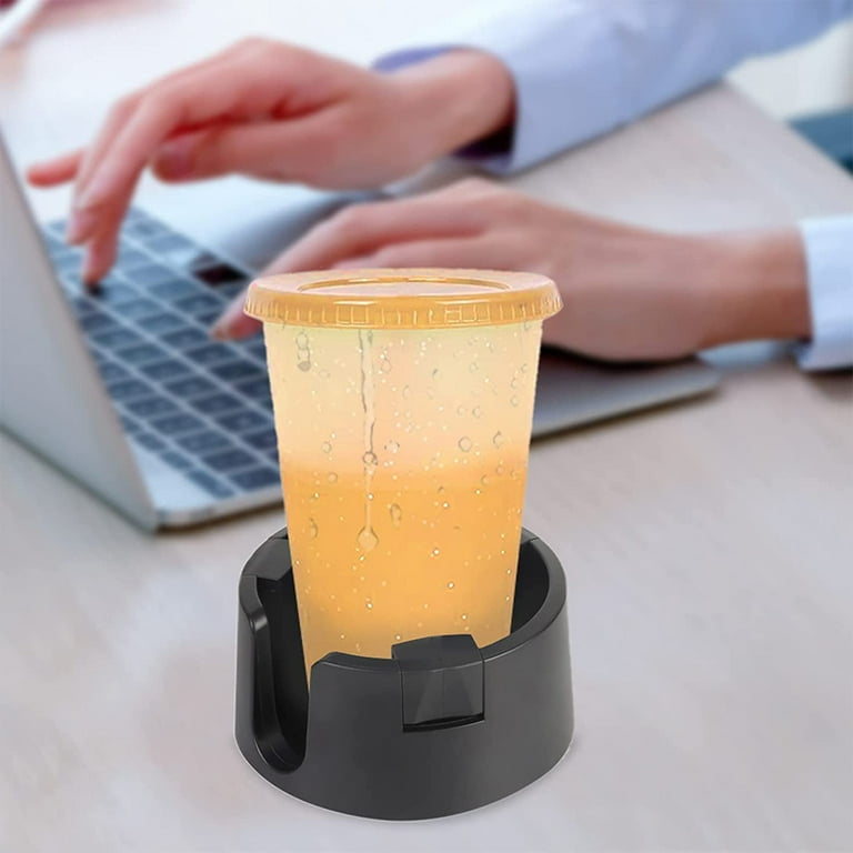 Pmsanzay Anti-Spill Cup Holder Drink Holder Water Bottles Holder for Your  Desk or Table - Foldable and Portable for Travel, Airplanes, Cafes, Desks