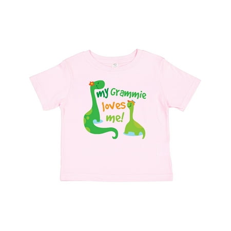 

Inktastic My Grammie Loves Me Grandson Dinosaur Gift Baby Boy T-Shirt