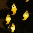 thumbnail image 2 of Luces de hadas de Halloween Luces de cadena LED 20 Luz LED de fantasma de calabaza para parque de fiesta de Halloween de Navidad al aire libre (blanco cálido) Soekavia, 2 of 2