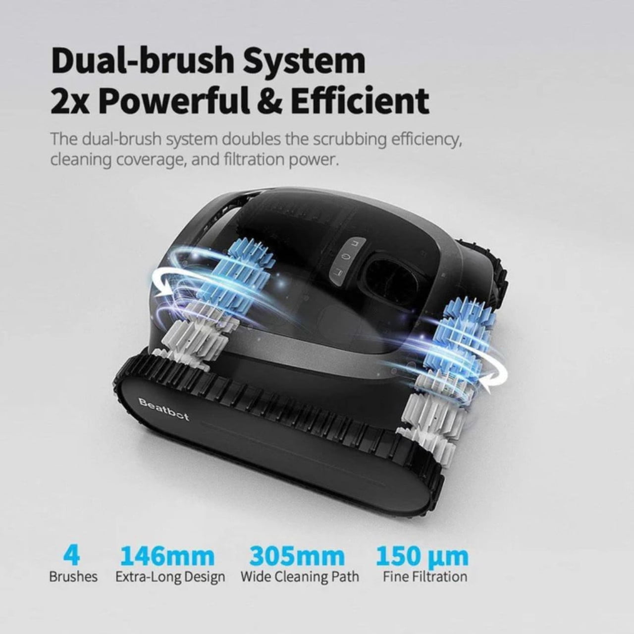 Beatbot A100 Cordless Robotic Pool Cleaning Vacuum, App Controlled