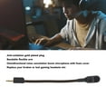 thumbnail image 3 of Detachable Boom Microphone Replacement for BlackShark V2, Sponge Windscreen, Gold Plated Plug, Bendable Mic Arm for Gaming Headsets, 3 of 7