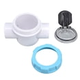 thumbnail image 1 of Check Valve 50mm 2 Ways G1 1/2 Water Hose Backflow Preventer with Transparent Mirror Pipe for Swimming Pool Filter, 1 of 22