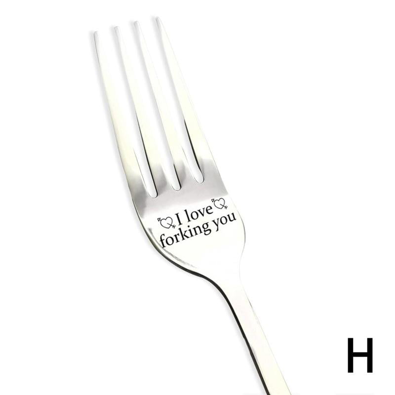 I forking love you Engraved Fork Best Present for Husband Madam Family Friends @