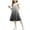 Black, variant on QNANSPI Summer Dress for Girls,Young Girls Maxi Dress,Short Sleeve Stretchy Dress A Line Twirly Skater School Recital Dress Short Sleeve Round Neck Dress