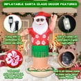 thumbnail image 4 of Christmas Inflatable Santa Claus Outdoor Yard Decorations 7ft Blow Up Giant Hawaiian Animated Hula Santa Inflatables Shaking Dance Xmas Blowups Led Lights Outside Lawn Holiday Vacation Decor, 4 of 7