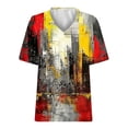 thumbnail image 2 of Youyipin Womens Tops Bees Sunflowers Hawaiian Shirts For Women Print Dress Shirt Casual Business Blouses Tops Beach Vacation Clothes For Women, 2 of 4