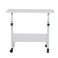 thumbnail image 5 of Ktaxon Adjustable Height PC Laptop Table Standing Computer Desk Portable Stand Up Work Station Cart Tray Side Table for Sofa and Bed,White, 5 of 8