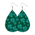thumbnail image 2 of Pendientes para mujer, regalos para mujer, pendientes de San Patricio, pendientes verdes en forma de gota, joyería, regalo festivo para mujer, pendientes de moda., 2 of 2
