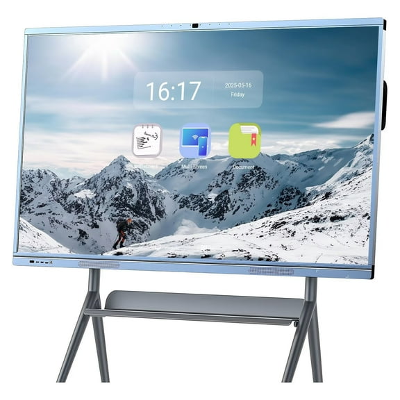 JYXOIHUB Interactive Whiteboard 65inch Pro Electronic Whiteboard Reverse Control IR Touch Rotatable 4K Monitor Wireless 5G/WiFi Connectivity for Digital Signage, Classrooms & Conferences