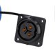 thumbnail image 3 of Waterproof Connector Square 4 Holes IP68 Aviation Power Socket 250V 45A for Cable Wire LP283 Pin, 3 of 5