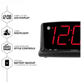 thumbnail image 2 of LED Digital Alarm Clock – Simple Operation - Easy to See Large Numbers, Built in Night Light, Loud Beep Alarm with Snooze, Bright Big Red Digit Display, 2 of 8