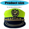thumbnail image 5 of Classical Sailors Hat For Women Adjustable Fit Cotton Halloween Costume, 5 of 13