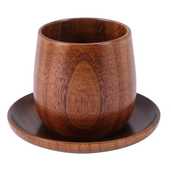 Japanese Style Log Cup Wooden Big Belly Cup Sake Solid Wood Retro Insulated Teacup Set Drinking Cup 150ML