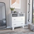 thumbnail image 2 of TUHOME Portanova Two Drawer Dresser - Black  Engineered Wood, 2 of 11
