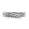 thumbnail image 4 of 14K White Gold Ring Band Wedding Diamond Round Complete Trio Men's , Size 6, 4 of 7