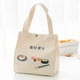 thumbnail image 2 of Wosthever Fiambrera para mujer, bolsa con asa, contenedor de comida escolar, bolso de mano, fiambrera, soporte para cocina, oficina, Cocina y Comedor Cuadrado Blanco, 2 of 6