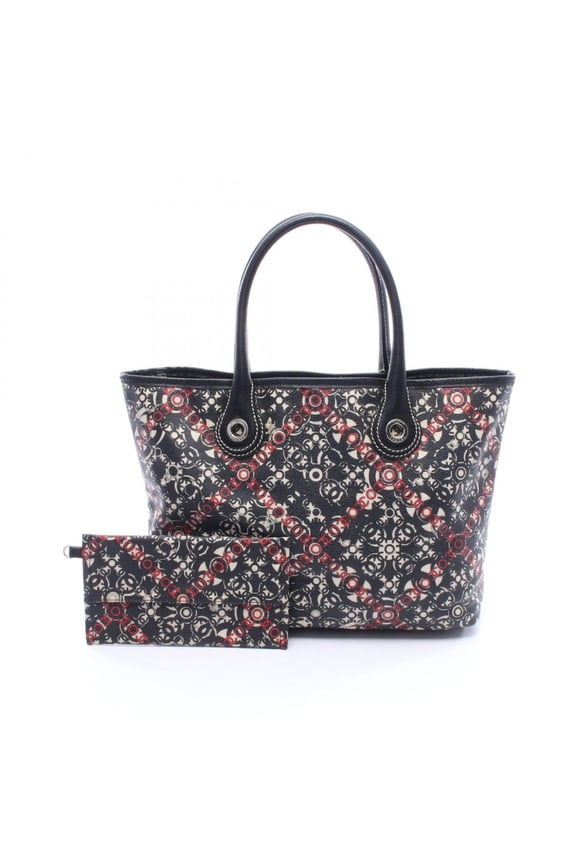 Pre-Owned Chanel Coco Travel Tote Bag, Handbag, Coated Canvas Leather, Women's, Black/Multicolor