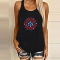 thumbnail image 2 of AnuirheiH 4th of July Tank Tops for Women American Flag Outfits Sleeveless Patriotic Shirts Women Sunflower Printing Round-Neck Sleeveless Shirt Casual Tank Tunic Tops Blouse, 2 of 5
