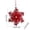A, variant on Doghiosgha Red Flocked Christmas Ornament with Gold Decorations for Xmas Tree Wreath Holiday Decor, D