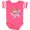 Football Pink and White, variant on Monkey Love Tutu Dance Girls Baby Bodysuit