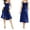 Blue, variant on Women's Nightgown Dress Sleepwear V Neck Negligee Long Nightwear Nightgowns Sleepshirts
