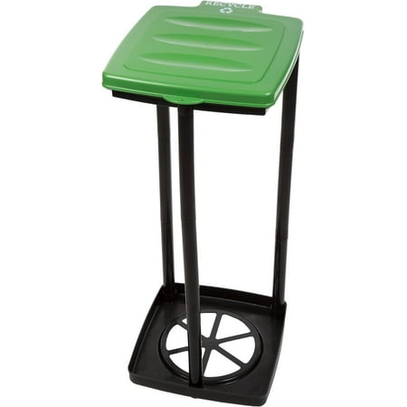 Portable Trash Bag Holder- Collapsible Trashcan for Garbage and Indoor / Outdoor Use By Wakeman Outdoors -Ideal for Camping Recycling and more (Green)