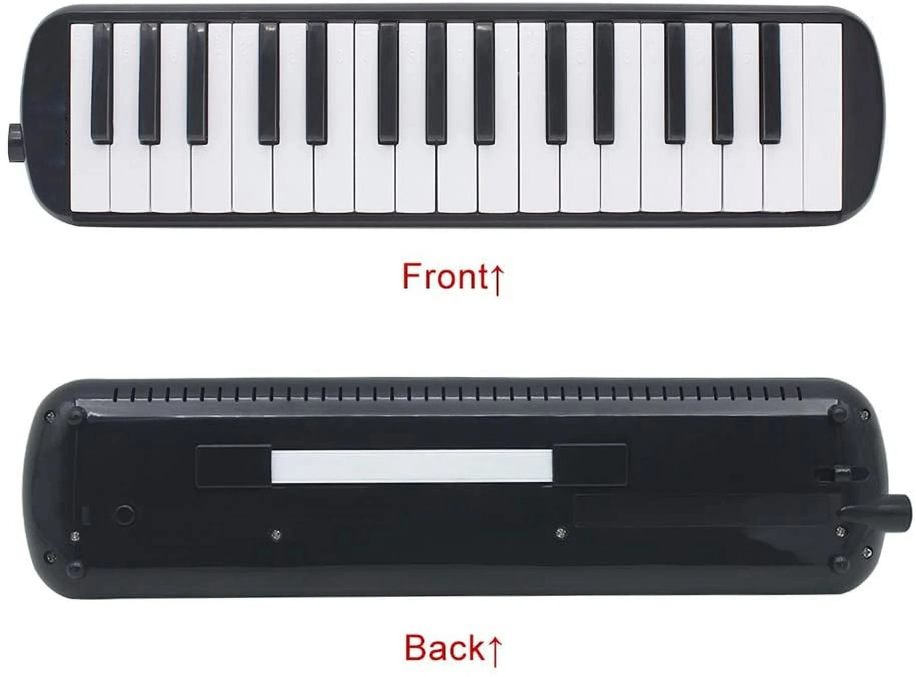 32 Keys Melodica Piano Musical Instrument for Beginner Gift with Carrying Bag (blue)