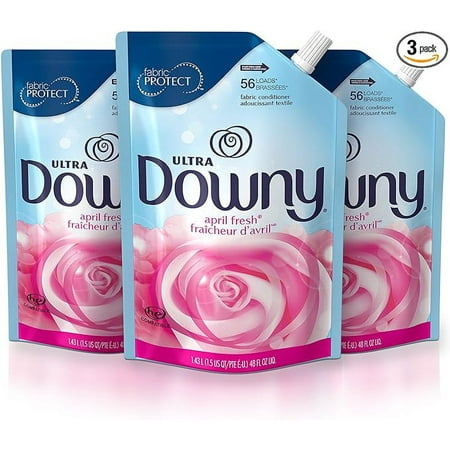 Downy Ultra Laundry Fabric Softener Liquid April Fresh Scent 168 Total Loads (Pack of 3)