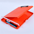 thumbnail image 1 of Organisateur de Planche à Pince avec Rangement, Pliable, Dossier en Plastique (Orange), 1 of 7
