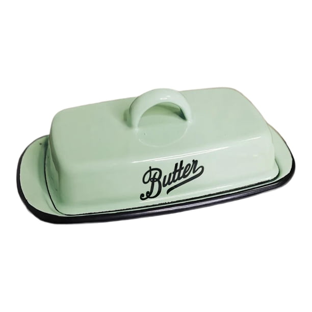 Ceramic Butter Dish Caja de almacenamiento de queso con cubiertas Organización de cocina Butter Cametería de cocción