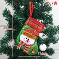 thumbnail image 4 of Calcetines de decoración navideña para el hogar, medias de dibujos animados de Papá Noel, cervatillo, muñecos de nieve, adornos colgantes para árbol de Navidad, 2 piezas, 2023, 4 of 4