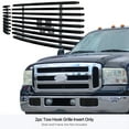 thumbnail image 3 of APS Premium Stainless Steel Black Horizontal Billet Grille Compatible with Ford Excursion F-250 F-350 F-450 F-550 2005-2007 Tow Hook N19-J75356F, 3 of 7