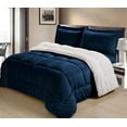 thumbnail image 2 of Home Classic Collection Micro Mink Sherpa Convertible Comforter Set, 2 of 6