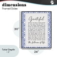 thumbnail image 4 of Stupell Industries Traditional Gratitude Unlocks Fullness Of Life Black Framed Giclee Art, 24 x 30, by Lettered and Lined, 4 of 8