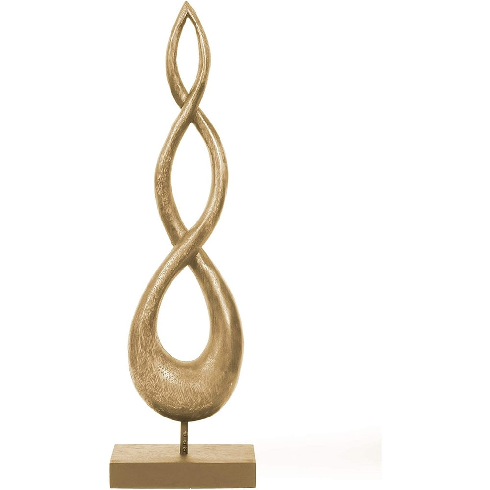 Decozen Artistic Intertwined Wooden Art Sculpture Handmade Wooden