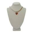thumbnail image 7 of SBS Pearl and Chain Statement Heart Necklace, 7 of 7