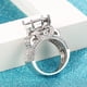thumbnail image 2 of Jumpingount Anillo de cristal brillante a la moda, anillos de decoración, joyería en forma de corazón, accesorio de vestir para fiesta de compromiso, Ropa, zapatos y accesorios Miscelánea talla 8 Jumpingount AP016472-04, 2 of 6