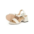 thumbnail image 4 of Women Open Toe Double Strap Slingback Low Chunky Heel Sandal 19233, 4 of 6