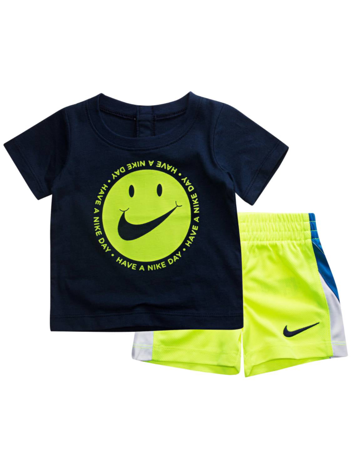 blue and yellow nike outfit
