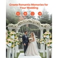 thumbnail image 6 of 10 PCS 9.5 Inch Artificial Flower Ball Bouquet Wedding Table Centerpieces Champagne White Rose Arrangements for Home Decoration, 6 of 6