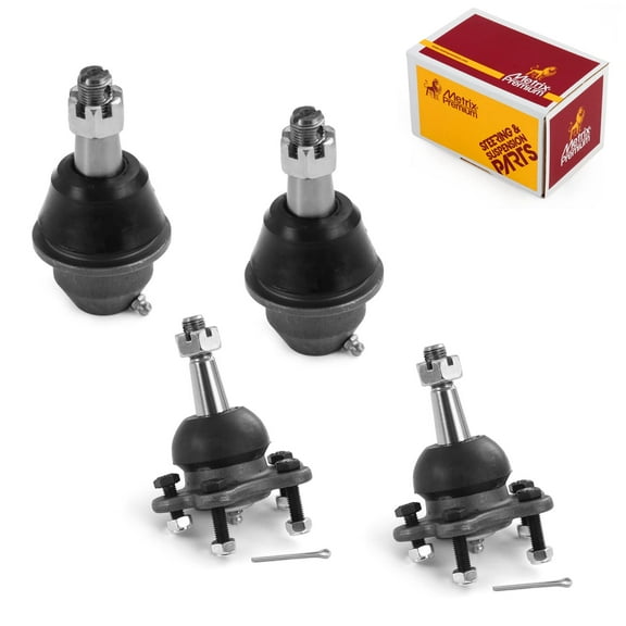 Metrix Premium Chassis Parts - 4 PC Front Lower & Upper Ball Joint Kit Fits 99-00 Cadillac Escalade 4WD, 95-99 Chevrolet K1500, K1500 Suburban, GMC K1500, K1500 Suburban, K6292, K6477