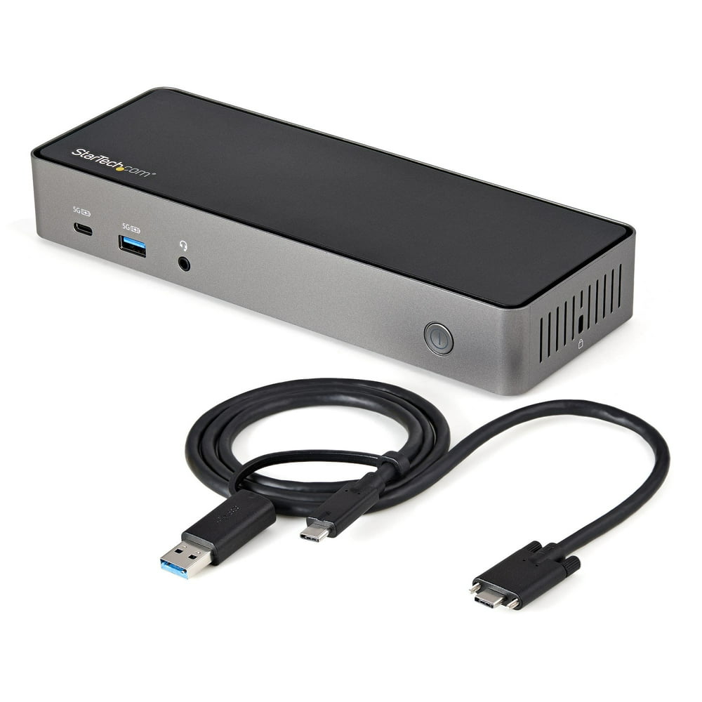 USBC & USBA Docking Station, Black and Gray Walmart