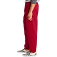 thumbnail image 3 of Hanes Men's Sweatpants, EcoSmart Best Sweatpants for Men, Men's Athletic Lounge Pants with Cinched Cuffs (1 or 2 Pack Option) 1 Deep Red Medium, 3 of 6