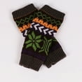 thumbnail image 4 of Fingerless Gloves for Women Winter Fashion Women Wool Knit Fingerless Snowflake Pattern Keep Warm Winter Gloves Warm Winter Gloves for Women Warm Gloves for Women Gloves Winter Women Warm, 4 of 7