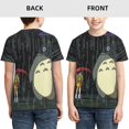 thumbnail image 3 of Totoro Garçons Filles T-Shirt à Imprimé Graphique 3d Col Rond Manches Courtes, 3 of 7